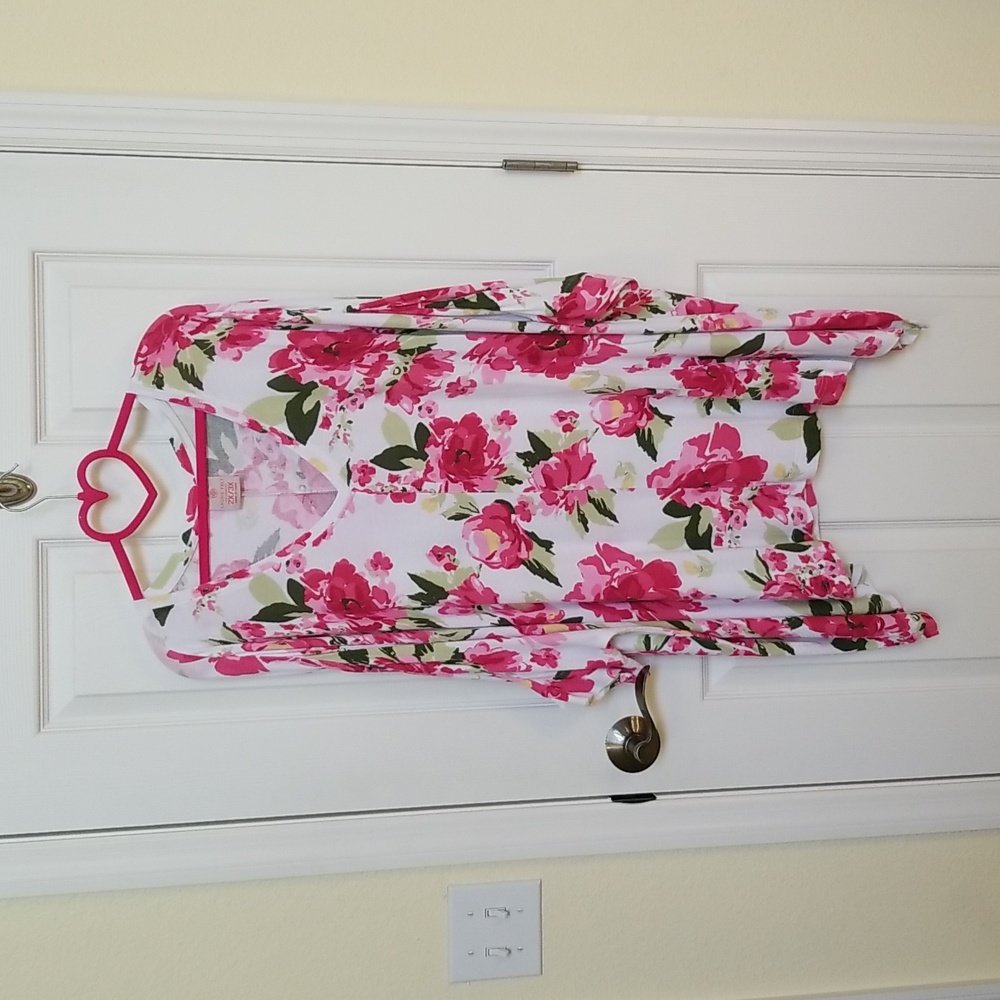 Pink floral top